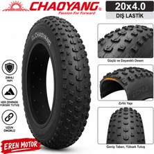 Chaoyang 20X4.00 Zırhlı Fat Bike Dış Lastik 20 Jant Elektrikli Bisiklet Lastiği
