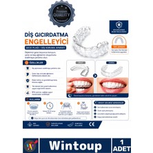 Wintoup #dişlik Diş Gıcırdatma Önleyici Şeffaf Koruyucu Özel Konforlu Bruksizm Gece Aparatı Plağı Tek Damak