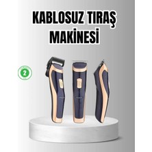 Esranın Dünyası Unisex Şarjlı Saç ve Sakal Tıraş Makinesi – Ayarlanabilir Tarak Başlıkları, Sessiz Motor