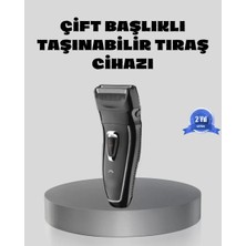 Esranın Dünyası Erkek Tıraş Makinesi Kablosuz Kuru Tıraş Folyo Başlık Yıkanabilir Gövde