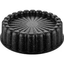 Acar Serendipity Dilimli Döküm Kek Tart Kalıbı Siyah DG-11359/B