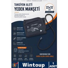 Wintoup #manşet Klinik Tipi Sağlık Dijital Tansiyon Aleti Manşeti 22-32 cm Evrensel Uyumlu Yedek Kol Manşeti
