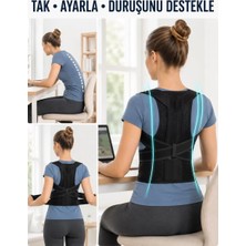 Esranın Dünyası Dik Duruş ve Postür Destek Korsesi Nefes Alan Fileli Bel Sırt Omuz Desteği