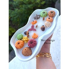 Merz Design Decor Dekoratif Büyük Kasede Autumn Balkabağı Sonbahar Temalı %100 Soya Wax Kokulu Mum