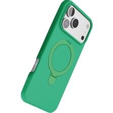 Apple Iphone 17 Pro Max Regal Magsafe Standlı Kapak - Yeşil