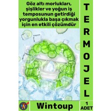 Wintoup #termojel Göz Bakım Terapi Maskesi Soğuk Sıcak Kullanım Rahatlatıcı Jel Ped Salatalık Desen Termojel