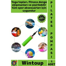 Wintoup #pompa Egzersiz Top Şişirme Aparatı Pratik Hızlı El Tipi Dayanıklı Fitness Antrenman Pilates Pompası