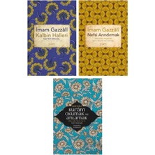 Sufi Kitap Imam Gazzali 3 Kitap Set / Kalbin Halleri - Nefsi Arındırmak - Kuran'ı Okumak ve Anlamak