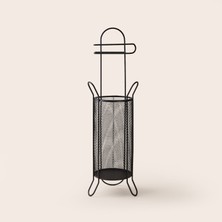 Ang Design Design Metal Sepetli Tuvalet Kağıtlığı - Siyah