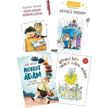 Timaş Çocuk Hediyeli Set Nohut Adam - Güneşi Bile Tamir Eden Adam Kitaplardan Korkan Çocuk Gemici Dedem Sevim Ak