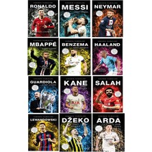 Parodi Yayınları Sahanın Yıldızları Messi - Arda - Dzeko ( Poster Sticker Futbolcu Kartı Hediyeli ) Toplam 12 Kitap