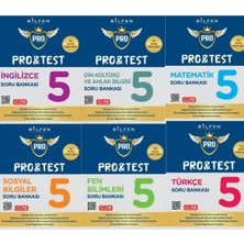 Bilfen Yayıncılık 5. Sınıf Pro Test 6 Kitap Yeni Nesil Soru Bankası Seti Yeni Müfredat Maarif Modeli