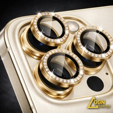 Fmk Iphone 14 Pro Uyumlu Taşlı Kamera Lens Koruyucu