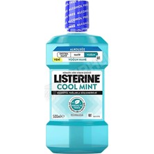 4 Adet Listerine Cool Mint Alkolsüz Yoğun Tat Ağız Gargarası 500 ml