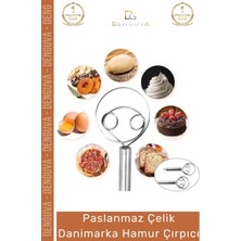 Denguva #çırpıcı Ekipmanı Hamur Karıştırıcı Aleti Profesyonel Paslanmaz Çelik Danimarka Hamur Çırpıcı