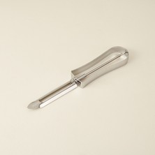 Metaltex Oynar Başlı Sebze Soyucu - Gri - 33 cm