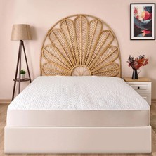 Matmel Soft Kapitoneli Sıvı Geçirmez Fitted Tek Kişilik Alez - Beyaz - 100X200 cm