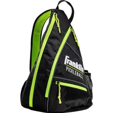 (Black/green) - Franklin Sports Pickleball Bag - Elite Performance Sling Bag - Black/optic - Officia