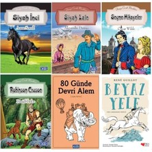 Parıltı Yayınları Robinson Crusoe,siyah Inci,beyaz Yele Ortaokul 6 Kitap Set