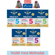 Bilfen Yayıncılık Güncel Protest 5.sınıf %100 Yeni Mat-Fen-Türkçe-Sosyal-Ingilizce  Soru Bankası Seti+Kalemlik