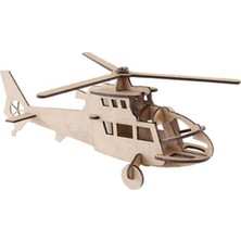 3D Sergi Ahşap Helikopter Puzzle-Yapboz, Çocuklar ve Yetişkinler Için Harika Bir Hediye Üç Boyutlu