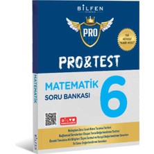 Bilfen Yayıncılık 6.sınıf Pro&test Matematik Soru Bankası 2025 Yeni Ürün Maarif Model Bilfen Yayıncılık