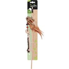 Esranın Dünyası Charmy Catnip ve Sardine Olta Kedi Oyuncağı Kahverengi 17X6X3 cm