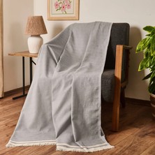 Matmel Soft Dalinda Koltuk Şalı - Gri - 170X230 cm