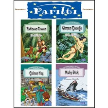 Parıltı Yayınları -Hediyeli- Parıltı Robinson Crusoe 4.ve 5. Sınıf Set