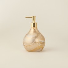 Ang Design Design Celina Cam Sıvı Sabunluk - Gold / Beyaz