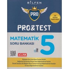 Bilfen Yayıncılık 5.sınıf Matematik Pro Test Soru Bankası (Yeni Müfredat)