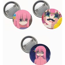 Ms Major Selection Bochi The Rock Anime Buton Rozet 3 Adet 37MM
