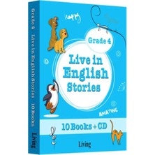 Living English Dictionary Live In English Stories Grade 4 - 10 Books-Cd