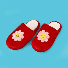 Matmel Soft Çiçekli Terlik - Kırmızı - 39 Beden