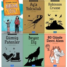 Parıltı Yayınları 5.6. Sınıf Okuma Kitapları 80 Günde Devri Alem Gümüş Patenler Seti Şermin Yaşar Abartma Tozu