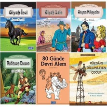 Parıltı Yayınları Çizgili Pijamalı ,80 Günde Devri Alem,siyah Lale Ortaokul 6 Kitap Seti