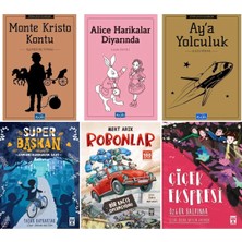 Timaş Çocuk Ortaokul 4.5.ve 6.sınıf Süper Başkan - Zamanı Durduran Saat,robonlar - Bir Kaçış Operasyonu,çiçek Ekspresi.6 Kitap Set