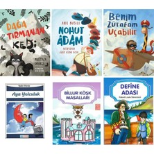 Timaş Çocuk Dağa Tırmanan Kedi,nohut Adam,benim Zürafam Uçabilir 6 Kitap Set,ay'a Yolculuk,define Adası