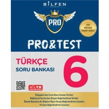 Bilfen Yayıncılık 6.sınıf Pro&test Türkçe Soru Bankası 2025 Yeni Ürün Maarif Model Bilfen Yayıncılık