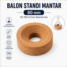 Labolist Balon Standı Mantar 80 mm - 50-100 ml Cam Balonlar Için