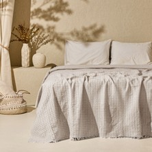 Matmel Soft Milva Çift Kişilik Çok Amaçlı Örtü - Kahverengi - 200X230 cm