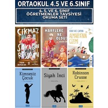 Parıltı Yayınları Ortaokul 4.5.ve 6.sınıf Çıkmaz Sokağın Ressamı,harflere Ne Oldu,almarpanın Gizemi,kimsesiz Çocuk,siyah Inci,robinson Crusoe 6 Kitap Set