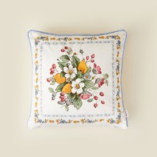 Matmel Soft Flory Kırlent - Ekru - 45X45 cm