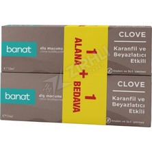 3 Adet Banat Karanfil Özlü Diş Macunu ( 50+50) ml