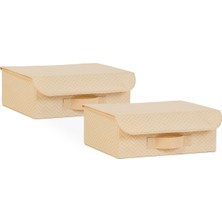 Li Bej Kapaklı Kutu Set 30 x 23 x 11 cm
