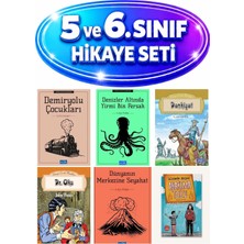 Genç Timaş Ortaokul 6 Kitap Set Abartma Tozu Dr. Oks Dünyanın Merkezine Seyahat Denizler Altında 20 Bin Fersah Demiryolu Çocukları