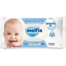 5 Adet Molfix Izotonik Hassas Ciltler Için Islak Havlu 60LI