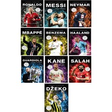 Parodi Yayınları Sahanın Yıldızları Messi Dzeko Ronaldo ( Poster Sticker Futbolcu Kartı Hediyeli ) Toplam 10 Kitap