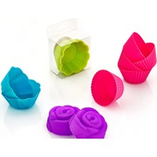 Matmel Silikon 6'lı Cup Cake Kalıbı - Asorti