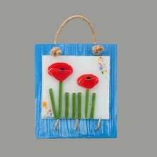 Matmel Deco Çiçek Anahtar Askısı - Mavi - 15 cm